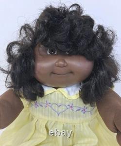 Cabbage Patch Kids Doll African American Black Coleco Rooted Hair OAA 16 1982