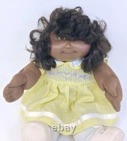 Cabbage Patch Kids Doll African American Black Coleco Rooted Hair OAA 16 1982