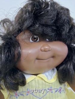 Cabbage Patch Kids Doll African American Black Coleco Rooted Hair OAA 16 1982