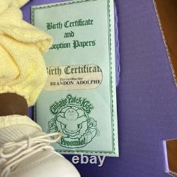 Cabbage Patch Kids Preemie Doll African American Black Boy Brandon Adolphe Bunny