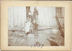 Cabinet Photograph of an African American Family & their Home Knoxville Tenn