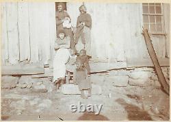 Cabinet Photograph of an African American Family & their Home Knoxville Tenn