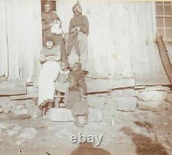 Cabinet Photograph of an African American Family & their Home Knoxville Tenn