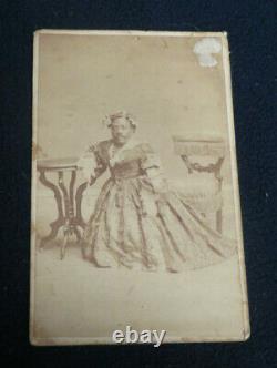 Cdv'japanese Tommy' Thomas Dilward In Drag Minstral African American Dwarf 1866