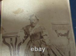 Cdv'japanese Tommy' Thomas Dilward In Drag Minstral African American Dwarf 1866