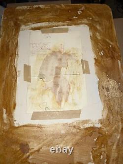 Charles Allen Original Art Fish Train Mid Mod African American Black History