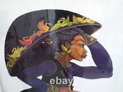 Charles Bibbs' Black Umbrella African American Art Free Shipping