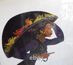 Charles Bibbs' Black Umbrella African American Art Free Shipping