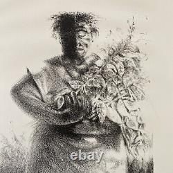 Charles Criner (Black/African American, Texas, B. 1945) Replanting Signed Litho