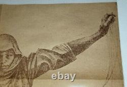 Charles White 1964 Art Print Poster Litho African American Black Fine La Vintage