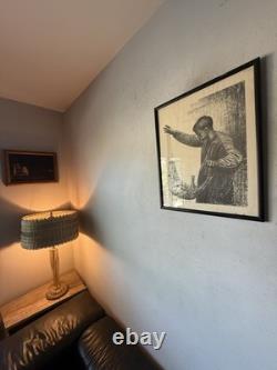 Charles Wilbert White Antique Black African American Boy Lithograph Vintage 1961