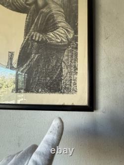 Charles Wilbert White Antique Black African American Boy Lithograph Vintage 1961