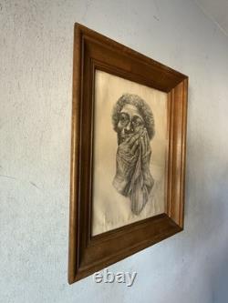 Charles Wilbert White Antique Black African American Lithograph Vintage Wpa 1952