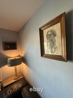 Charles Wilbert White Antique Black African American Lithograph Vintage Wpa 1952