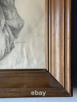 Charles Wilbert White Antique Black African American Lithograph Vintage Wpa 1952