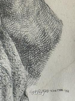 Charles Wilbert White Antique Black African American Lithograph Vintage Wpa 1952