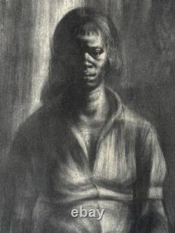 Charles Wilbert White Antique Black African American Lithograph Vintage Wpa 1961