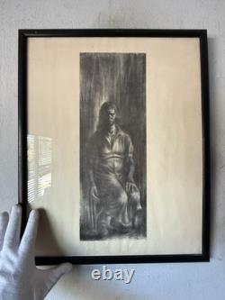 Charles Wilbert White Antique Black African American Lithograph Vintage Wpa 1961