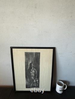 Charles Wilbert White Antique Black African American Lithograph Vintage Wpa 1961