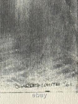 Charles Wilbert White Antique Black African American Lithograph Vintage Wpa 1961