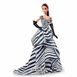 Chiffon Ball Gown Barbie Black & White Coll. NRFB 2016 Platinum Label BFC #DGW59