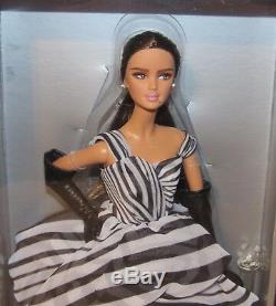 Chiffon Ball Gown Barbie Black & White Coll. NRFB 2016 Platinum Label BFC #DGW59