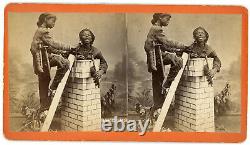 Chimney Sweeps Black African American Stereoview Savannah Georgia Super Tones