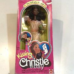 Christie Kissing Christie Barbie Doll Vintage 1978 AA Black Barbie Mattel 2955