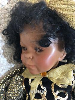 Chyna-Beautiful Black African American 27 Tall Porcelain Doll By Diana Rubert