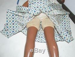 Composition Doll African American Black 18 Opening and Closing Eyes 1940s