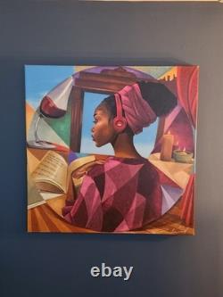 Contemporary Giclee of Black/African American Woman by Salaam Muhammad