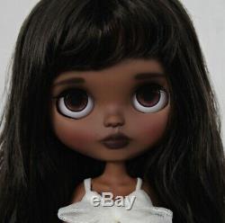 Custom Art OOAK TBL Factory Fake African American Black Hair AA Blythe Doll