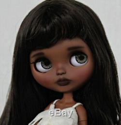 Custom Art OOAK TBL Factory Fake African American Black Hair AA Blythe Doll