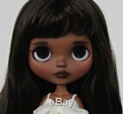 Custom Art OOAK TBL Factory Fake African American Black Hair AA Blythe Doll