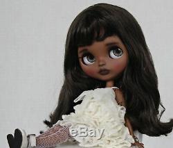 Custom Art OOAK TBL Factory Fake African American Black Hair AA Blythe Doll