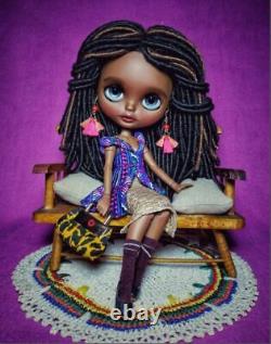 Custom Blythe doll OOAK by Piccola Gioia. AA African American Black Doll Paris