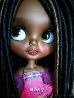 Custom Blythe doll OOAK by Piccola Gioia. AA African American Black Doll Paris