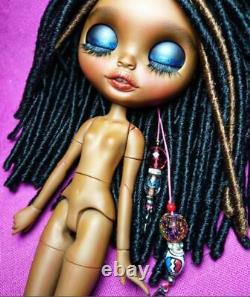 Custom Blythe doll OOAK by Piccola Gioia. AA African American Black Doll Paris