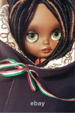 Custom Blythe doll OOAK by Piccola Gioia. AA African American Black Doll Paris