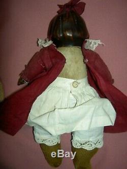 Cute antique c1910, BLACK Horsman compo. DOLLY DINGLE Campbell Kid, Drayton doll