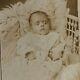 DAMAGED Antique CDV- African American Infant Photo Card Vtg Black Americana Baby