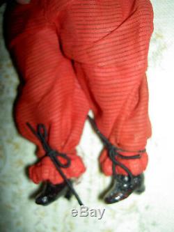 Darling, Simon Halbig 1078 antique BLACK bisque doll, Nubian boy, orig. Costume