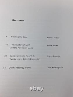 David Hammons Rousing The Rubble Book African American Black Art 1991 Rare