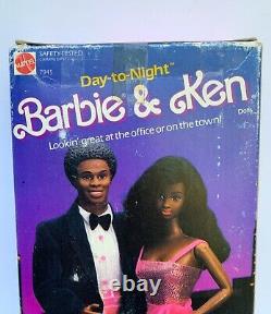 Day-To-Night Barbie Doll Vintage Mattel 1984 African American NIB NRFB Taiwan