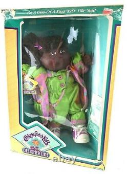 Designer Line Cabbage Patch Girl Black African American Kid Doll 3520 With Box