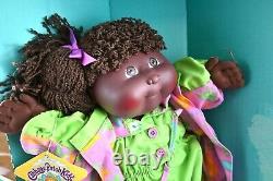 Designer Line Cabbage Patch Girl Black African American Kid Doll 3520 With Box