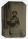 Dignified African American Lady 1860 Elegant Black Woman 1/4 Plate Tintype