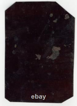 Dignified African American Lady 1860 Elegant Black Woman 1/4 Plate Tintype