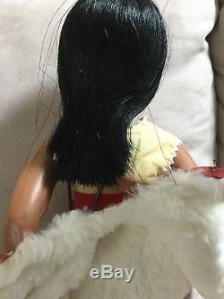 Doll Terri Lee Brunette Painted Plastic Straight Black Mannequin Wig Tag 1940s