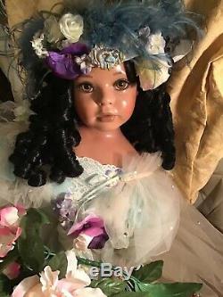 Donna Rubert Jewel Aa Black 34 Sitting Doll Exquisite Very Rare Htf Offer$500